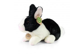 Obrázok pre Plyšový králík bílo-černý ležící Rappa velikost 23 cm