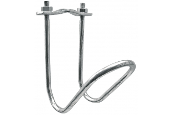 Obrázok pre Stájová šíjová svorka dvoudílná se 2 šrouby průměr A 60 mm B 48 mm