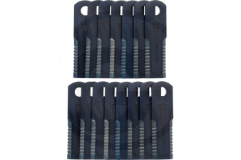 Obrázok pre Nůž do drtiče slámy 2x ozubený 50 x 5 x 173 Radura PrimeLine na New Holland, JD 15 ks