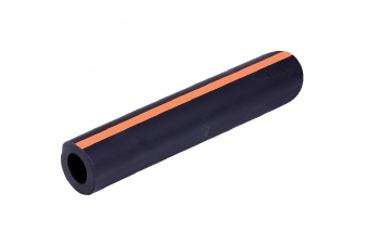 Obrázok pre Gumová hadice na mléko 26 x 14 mm černá oranžový proužek 25 m