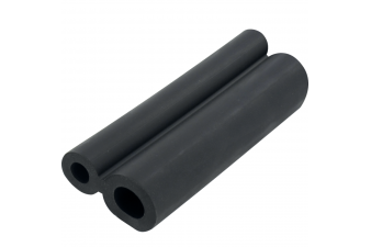 Obrázok pre Dvoitá gumová hadice na mléko vnitřní průměr 13,5/9 mm černá pro Lely metráž