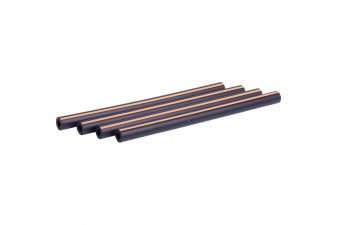 Obrázok pre Gumové vzduchové hadičky podtlakové k pulzátoru dojení 13 x 7 x 200 mm oranžový pruh 4 ks