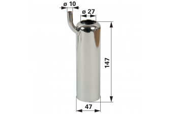 Obrázok pre Strukové pouzdro nerezové vnitřní průměr 27 mm délka 147 mm pro GEA-Westfalia síla 1,5 mm