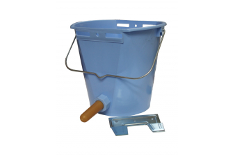 Obrázok pre Napájecí kbelík TETI Blue pro telata komplet s ventilem, cucákem a kovovým držákem