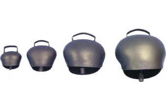 Obrázok pre Pastevní zvonec, zvonek pro ovce, kozy, skot plechový ocelově modrý průměr 110 mm