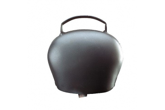 Obrázok pre Pastevní kravský zvon, zvonec pro skot plechový ocelově modrý průměr 180 mm