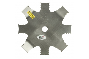 Obrázok pre Mulčovací nůž na křovinořez ozubený 8 zubů šířka řezu 255 mm otvor 25 mm tloušťka 2,6 mm
