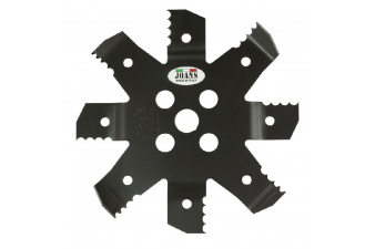 Obrázok pre Mulčovací nůž na křovinořez ozubený 8 zubů šířka řezu 255 mm otvor 25 mm tloušťka 3 mm