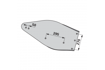 Obrázok pre Odhrnovačka pravá na pluh Kuhn 616138 pro orební těleso L6 iQparts