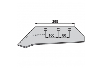 Obrázok pre Ostří levé na pluh Vogel a Noot KMF WY 25 délka 295 mm iQparts