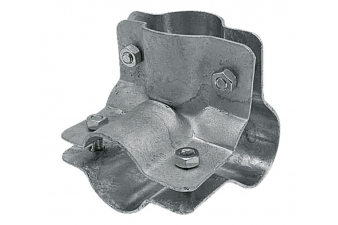 Obrázok pre Stájová trubková rohová spona dvoudílná se 4 šrouby průměr A 34 mm B 34 mm