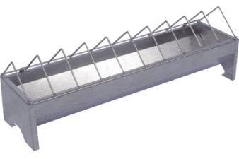 Obrázok pre Žlabové krmítko, korýtko pro slepice, drůbež plechové zinkované 12 x 50 cm