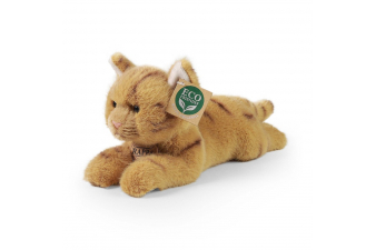 Obrázok pre Plyšová kočka ležící hnědá Rappa velikost 25 cm