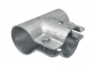 Obrázok pre Stájová trubková T spona jednodílná se 2 šrouby průměr A 48 mm B 34 mm