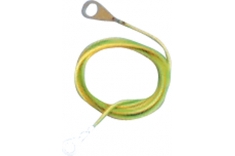 Obrázok pre Zemnící kabel 1 m s koncovým okem propojovací pro elektrický ohradník