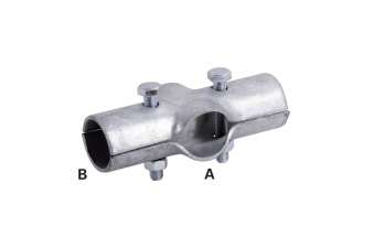 Obrázok pre Stájová křížová trubková svorka dvojdílná se 2 šrouby průměr A 60 mm B 60 mm 2