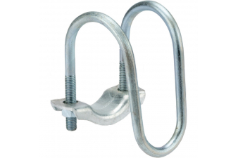 Obrázok pre Stájová šíjová svorka na trubky 90° dvoudílná 2x M10 průměr A 34 x B 48 mm 1