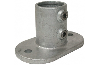 Obrázok pre Oválná patka, příruba na trubku průměr A 34 mm 1