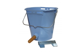 Obrázok pre Napájacie vedro TETI Blue pre teľatá komplet s ventilom, cucáka a kovovým držiakom