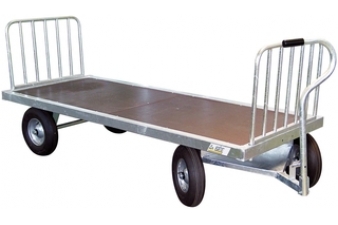 Obrázok pre Ručný vozík kovový La Gee štvorkolesový na balíky sena a slamy bez prednej a zadnej zábrany