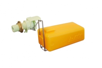 Obrázok pre Plavákový ventil La Gee biely 32 l / min. 5 bar s regulačnou skrutkou pre nastavenie prietoku