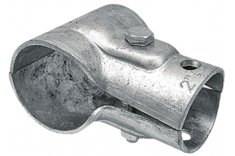 Obrázok pre Stajňová rúrková T spona dvojdielna s 1 skrutkou priemer A 21 mm B 21 mm