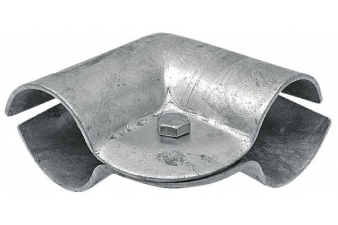 Obrázok pre Stajňová uhlová spona dvojdielna s 1 skrutkou priemer 48 mm