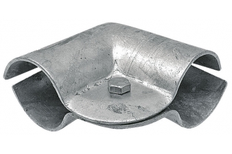 Obrázok pre Stajňová uhlová spona dvojdielna s 1 skrutkou priemer 34 mm