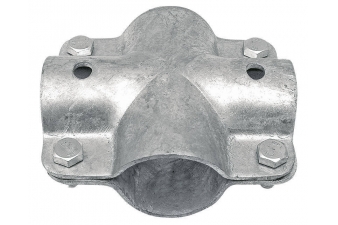 Obrázok pre Stajňová krížová spona dvojdielna so 4 skrutkami priemer A 27 mm B 27 mm
