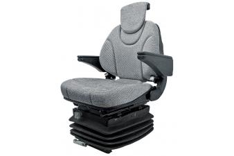 Obrázok pre Traktorová sedačka Granit mechanicky odpružená s opierkou hlavy a lakťov