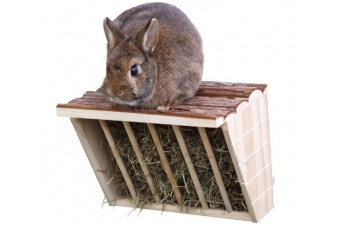 Obrázok pre Jasle na seno pre králiky NATURE drevené 28 x 20,5 x 22 cm