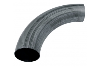 Obrázok pre Koleno potrubia 90 ° priemer 120 mm čierne hrúbka steny 1,5 mm