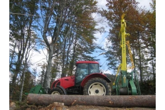 Obrázok pre Lesné lanovka na drevo LARIX 3T-650 s lanami Drumet a vozíkom KOS-31