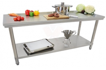 Obrázok pre Nerezový pracovný stôl Beeketal BA200 gastro 2000 x 600 x 840 mm do kuchyne