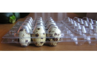 Obrázok pre Obal plastový, blister na prepeličie vajíčka komplet - spodný a vrchný diel na 30 vajíčok