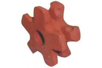 Obrázok pre Ozubenie na rozmetadlo hnoja Mengele tvar B reťaz 8x31 mm 5 zubov dierovanie 40 drážka 12 mm