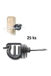 Obrázok pre Izolátor s skrutkou VIS na drôt, povrázok, lanko a pásku do 20 mm pre elektrický ohradník