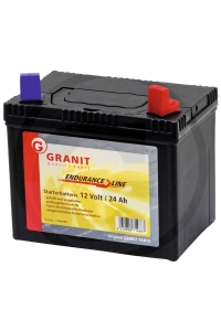 Obrázok pre Bezúdržbová batérie Endurance Line 12V 24Ah - + do záhradných kosačiek 195 x 130 x 183 mm