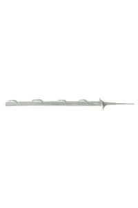Obrázok pre Biela plastová tyčka s oceľovou špičkou 75 cm pre elektrický ohradník