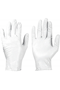 Obrázok pre Jednorázové rukavice latexové bílé 100 ks
