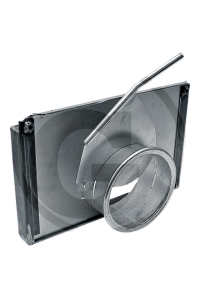Obrázok pre Obilné posúvač 220 x 400 mm s výpustnou trubkou o priemere 150 mm a ovládacou pákou