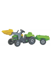 Obrázok pre Rolly Toys - šlapací traktor Deutz Agrolux s přívěsem a čelním nakladačem Rolly Kid