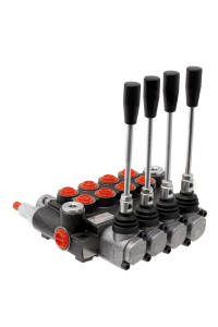 Obrázok pre Hydraulický monoblokový ventil dvojčinný P40 4x DW, A-B uzavřený, zpětná pružina