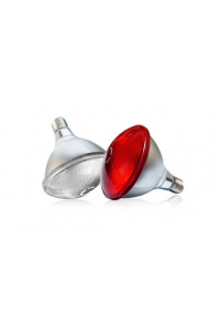Obrázok pre Topná infražárovka úsporná červená INTERHEAT PAR 100W pro kuřata, drůbež, selata, prasata