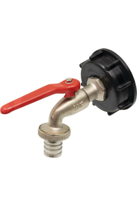 Obrázok pre Redukce IBC nádrže krátká, zahradní kohout mosazný, IBC závit S60x6 hadice 19 mm (3/4