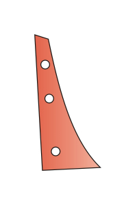 Obrázok pre Výměnný díl levý na pluh Kverneland, Pöttinger přední díl 354 x 162 x 8 mm Agropagroup