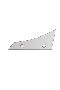 Obrázok pre Výměnný díl pravý na pluh Kverneland, Pöttinger 305 x 37 x 10 mm Agropagroup