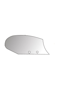Obrázok pre Odhrnovačka předradličky levá na pluh Kuhn, Huard 350 x 152 mm AgropaGroup