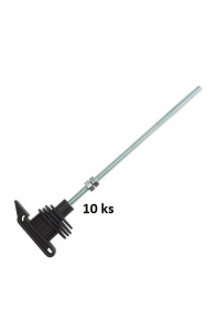 Obrázok pre Distanční prodloužený páskový izolátor VN se závitem M6 18 cm na elektrický ohradník 10 ks