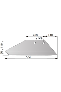 Obrázok pre Pluhové ostří pravé 250 mm na pluh Överum XL18